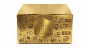 Caixa Misteriosa Ouro de Action Figures Decoração e Colecionáveis